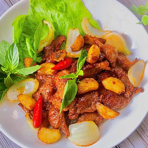 Vú heo Chiên Mắm Tỏi