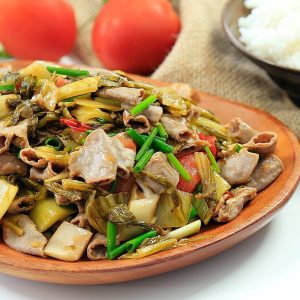 Lòng Bò Xào Cải Chua