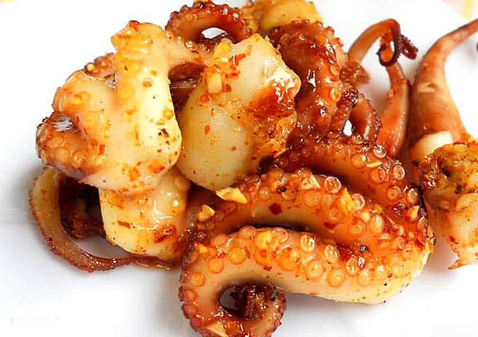 Bạch Tuộc Nướng Muối Ớt