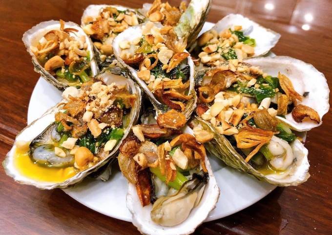 Hàu Nướng Mỡ Hành