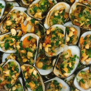 Sò Lông Nướng Mỡ Hành