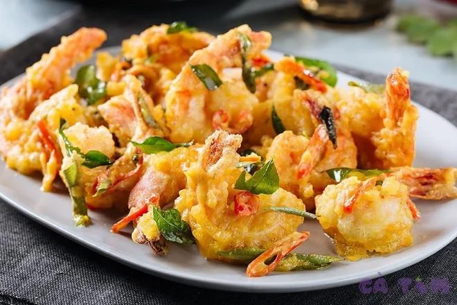 Tôm Sốt Trứng Muối